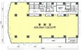 愛宕イーストビルの基準階図面