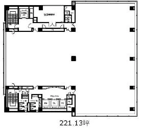 SOUTHPORT品川の基準階図面