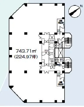 スズエベイディアムの基準階図面