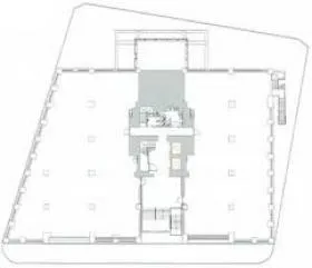 虎ノ門15森ビルの基準階図面