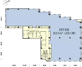 虎ノ門4丁目MTビルの基準階図面