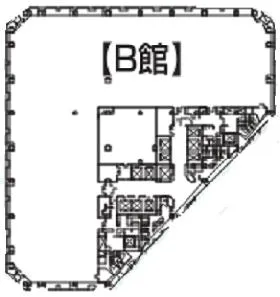 大森ベルポートB館ビルの基準階図面
