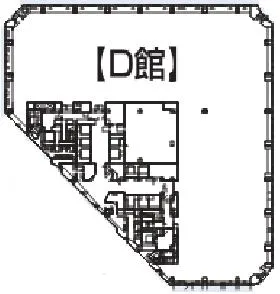 大森ベルポートD館ビルの基準階図面