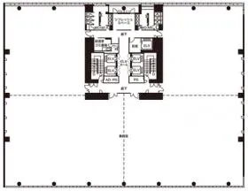 三田Avantiビルの基準階図面