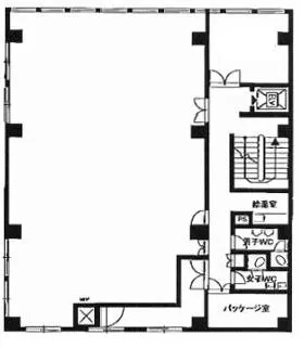 電巧社ビルの基準階図面