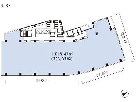 三番町東急ビルの基準階図面