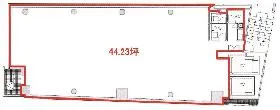 新宿花園MJビルの基準階図面
