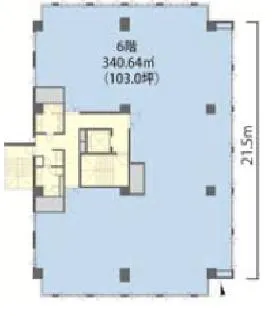 芝公園アネックスビルの基準階図面