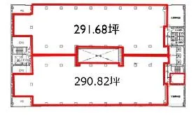 JMFビル東陽町02の基準階図面