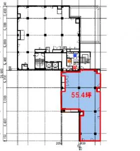 新橋アネックスビルの基準階図面