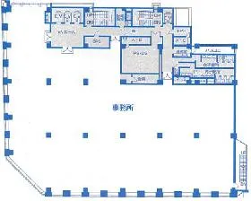 NBF虎ノ門ビルの基準階図面