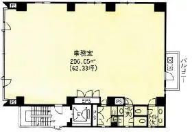 小伝馬ファインビルの基準階図面