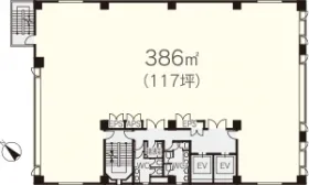 蔵前セントラルビルの基準階図面