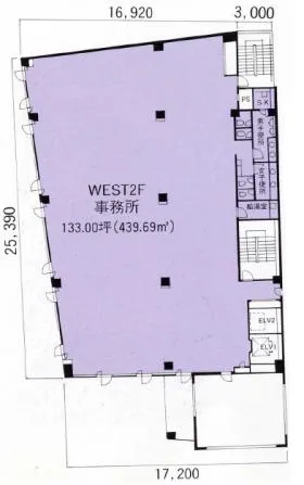 FOREST HILLS WESTの基準階図面