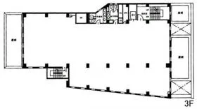 A-FLAG骨董通り(旧:南青山橋本ビル)の基準階図面