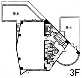 南麻布T&Fビルの基準階図面