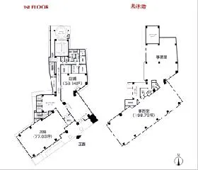 ラウンドクロス田町(オーエックス田町)ビルの基準階図面
