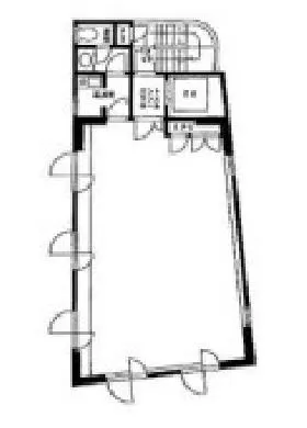 渋谷ビジネス会館ビルの基準階図面