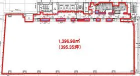 表参道グラン(旧: クローバー南青山)ビルの基準階図面