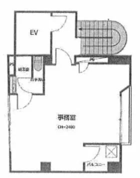 川名第2ビルの基準階図面