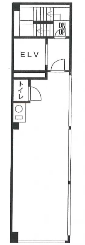 双鶴八重洲ビルの基準階図面