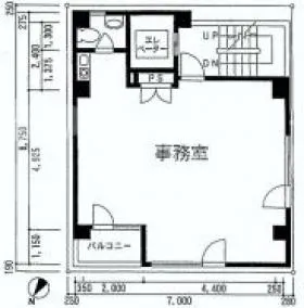 赤札屋ビルの基準階図面