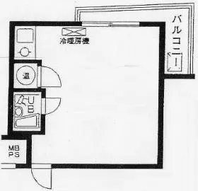 ブルーハイツ茅場町ビルの基準階図面