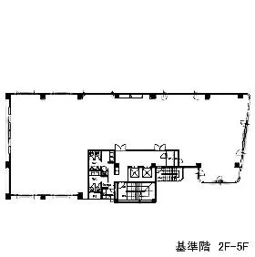 一番町SQUAREビルの基準階図面
