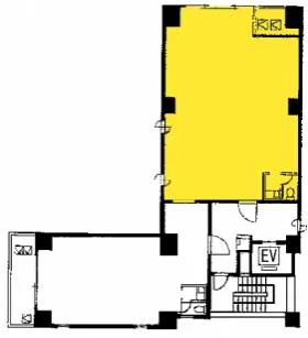 NOVEL WORK 日本橋茅場町(旧:山本ビル)ビルの基準階図面