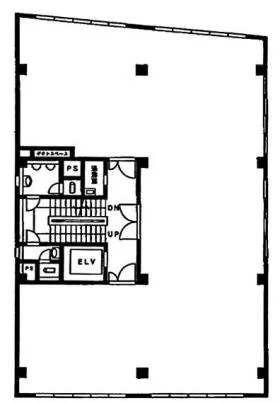 小浦第一ビルの基準階図面