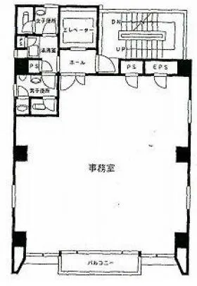 八重洲カトウビルの基準階図面