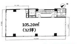 兜町第3ビルの基準階図面