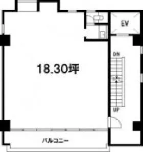 大原会館ビルの基準階図面