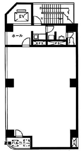 芥川ビルの基準階図面