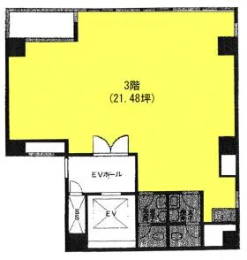 笹尾ビルの基準階図面