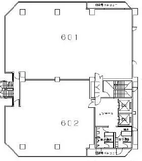 KEC銀座ビル(旧:共同ビルの基準階図面