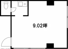 八丁堀第2プラレールビルの基準階図面