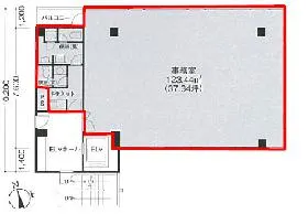 新川エフ2ビルの基準階図面