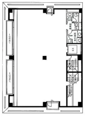 新川一丁目ビル(フェス茅場町)の基準階図面