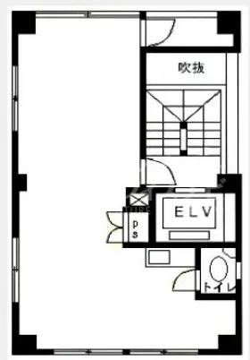DJ銀座ビルの基準階図面