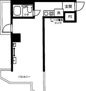 銀座ダイヤハイツの基準階図面