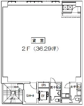 スギコビルの基準階図面