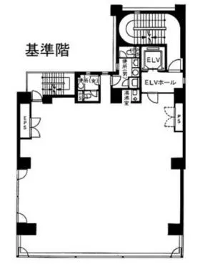 垣見麹町ビル別館の基準階図面