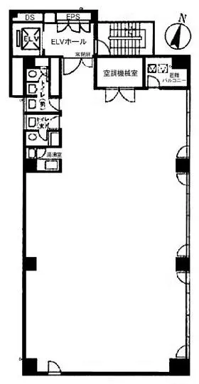 にしかわビルの基準階図面
