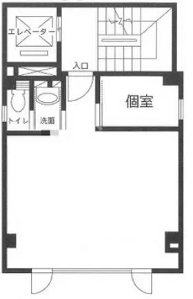 川島ビルの基準階図面