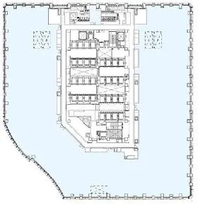 丸の内パークビルディングの基準階図面