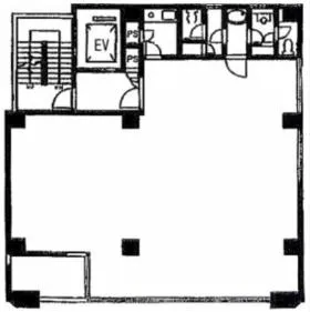 グランド日本橋小伝馬町(旧:大和)ビルの基準階図面