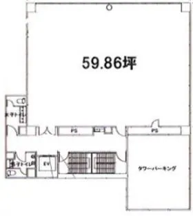 神明日本橋ビルの基準階図面