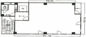 エムプレイス日本橋(旧:冨田ビル)ビルの基準階図面