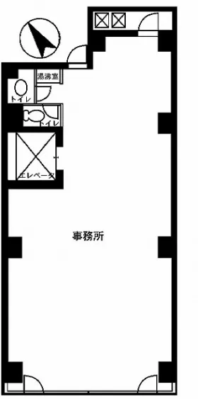 村上ビルの基準階図面